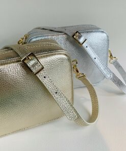 Shimmering Metallic Crossbody The Perfect Accessory for Weddings and Special Occasions