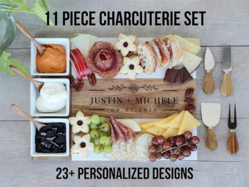 11-Piece Charcuterie Board Set Elevate Your Gatherings with Style and Functionality