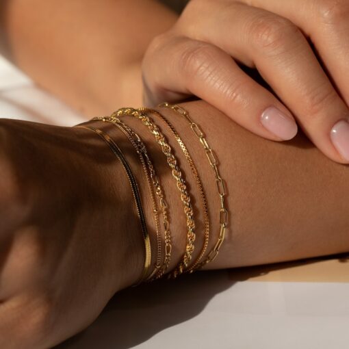 Caitlyn Minimalist Delicate Bracelet Chains for Timeless Elegance