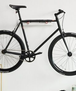 Wall-Mounted Bike Rack Elevate Your Ride with Bonnes Intentions' White Metal Holder