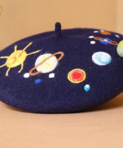 Starry Night Beret A Celestial Accessory for Winter's Embrace
