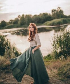Breezy Linen Maxi Skirt Elevate Your Spring Wardrobe with Sustainable Style