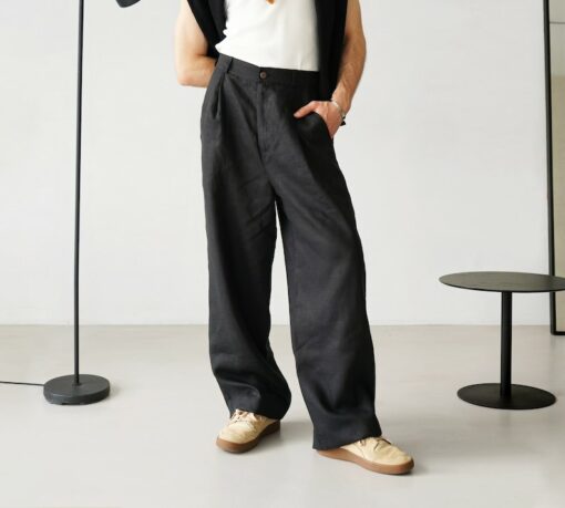 Breezy Linen Palazzo Pants Elevate Your Style with Comfort and Flow