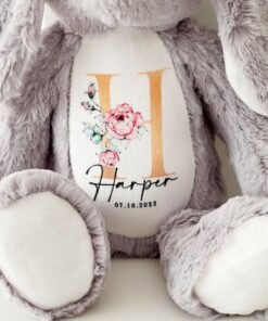 Personalized Cuddly Bunny The Perfect Keepsake for Your Little One
