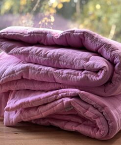 Organic Hemp Linen Comforter Sustainable Comfort in Pink