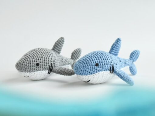 ?? SHARK Crochet Sea Animal Amigurumi Stuffed Gift for Kids | Customizable Colors