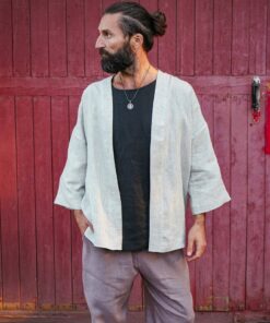 Linen Kimono Jacket for Men The Perfect Gift for Comfort and Style