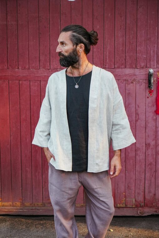 Linen Kimono Jacket for Men The Perfect Gift for Comfort and Style