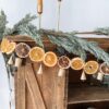 Rustic Garland Dried Orange & Lemon Garland with Natural Twine for Primitive, Minimalist, and Cottage Core Decor