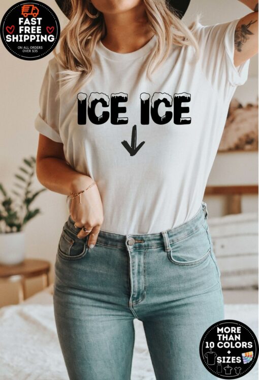 Ice Ice Baby Family T-shirt Announce Your Pregnancy with Style and Humor
