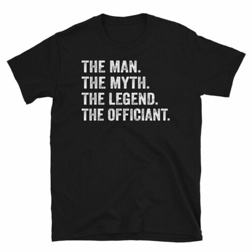 The Man, the Myth, the Legend Wedding Officiant T-Shirt, the Perfect Gift for the Special Person Officiating Your Wedding