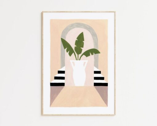 Original Artwork Print "INTERIOR II" - Elevate Your Home with Unique Illustration