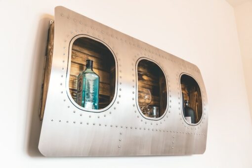 Aviation-Themed Wall Bar Elevate Your Home with a Touch of Flight