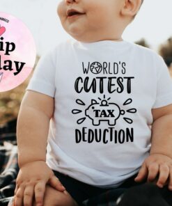 World's Cutest Tax Deduction Announce Your Pregnancy with a Hilarious Baby Onesie