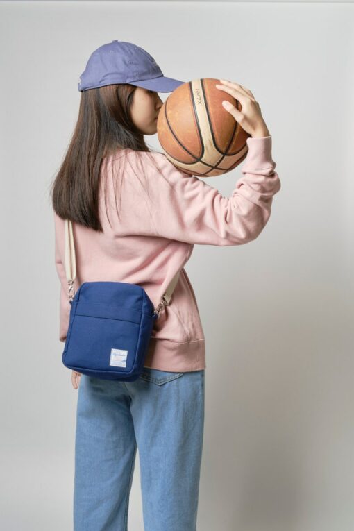 Petite Indigo Blue Canvas Messenger Bag A Stylish and Practical Companion for Women