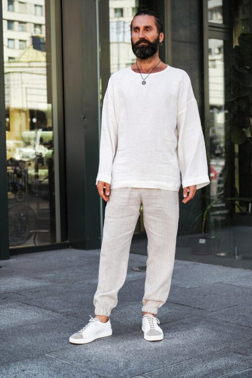 Organic Linen Lounge Pants Sustainable Comfort for Spring and Summer