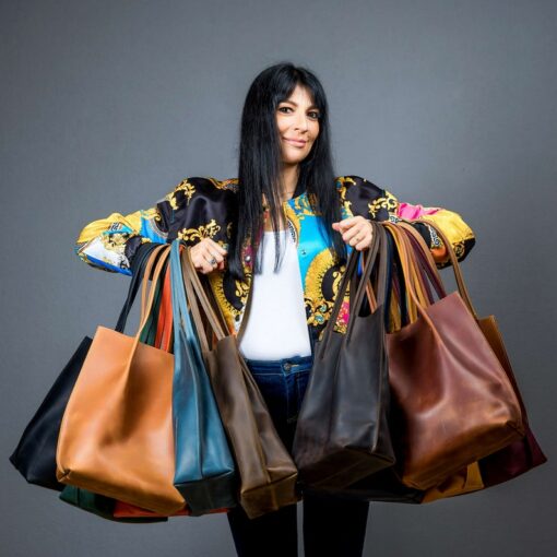 Cognac Leather Tote The Perfect Gift for Her
