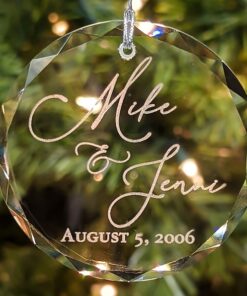 Personalized Crystal Keepsake Etch Your Love Story in Sparkling Brilliance