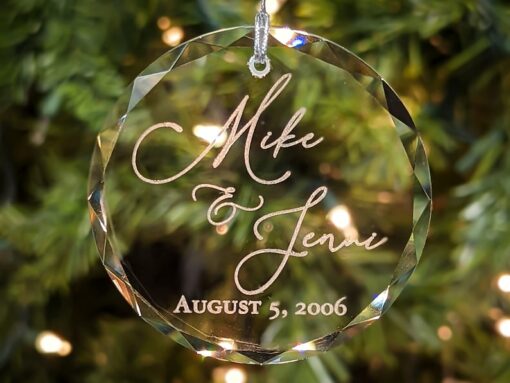 Personalized Crystal Keepsake Etch Your Love Story in Sparkling Brilliance