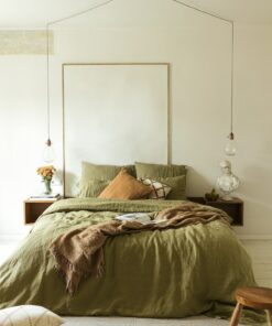 100% Organic Linen Bedding Set Indulge in Nature's Embrace for a Restful Night's Sleep