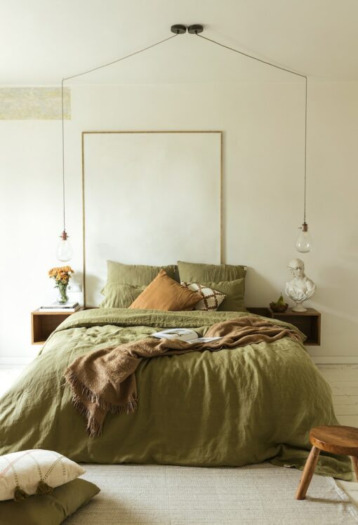 100% Organic Linen Bedding Set Indulge in Nature's Embrace for a Restful Night's Sleep