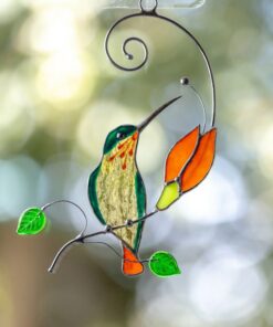 Captivating Stained Glass Hummingbird Haven A Symphony of Light and Nature