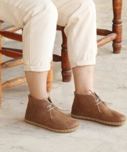 Earth Shoe Embrace the Barefoot Revolution with Grounding Copper Rivets and Buffalo Leather Outsole