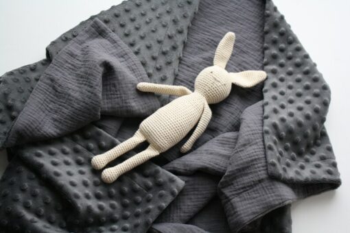 Personalized Minky Blanket Embroidered Swaddle for Sweet Dreams and Cozy Comfort