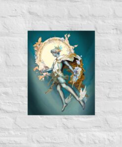 Hermes, Mercury Art Nouveau and Art Deco Mythology Print - A Journey Through Time and Symbolism