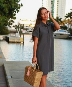 Personalized Linen Dress A Timeless Gift for Mom on Mother's Day