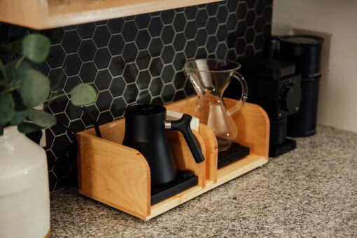 Artisan-Crafted Pour-Over Coffee Caddy Elevate Your Home Brewing Experience