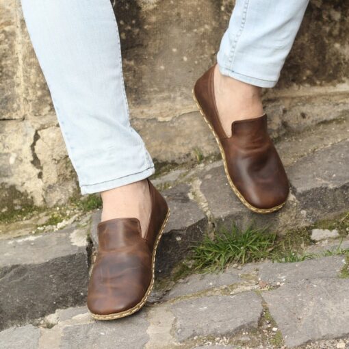Ground Yourself with Earth Shoes Experience the Barefoot Revolution in Crazy Classic Brown