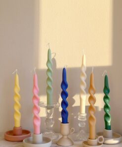 Enchanting Spiral Soy Wax Candle A Twist of Elegance for Your Home