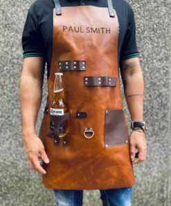 Personalized Leather Apron Your Ultimate Protection for Culinary and Craft Adventures
