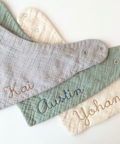 Personalized Embroidered Baby Bib A Cherished Keepsake for Your Little One