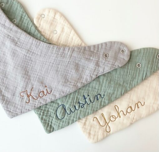 Personalized Embroidered Baby Bib A Cherished Keepsake for Your Little One