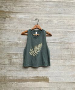 Fern-tastic Crop The Perfect Tank for Festivals, Workouts, and Gardening