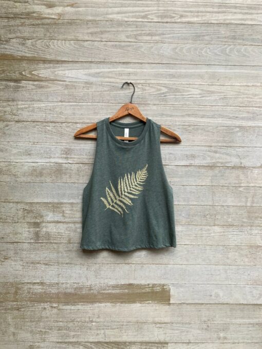 Fern-tastic Crop The Perfect Tank for Festivals, Workouts, and Gardening