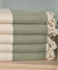 Personalized Olive Green Diamond Towel The Perfect Bachelorette Party Gift for Bridesmaids