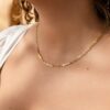 Personalized Name Bar Necklace Engrave Your Love on a Timeless Paperclip Chain
