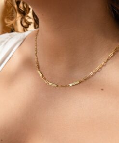 Personalized Name Bar Necklace Engrave Your Love on a Timeless Paperclip Chain
