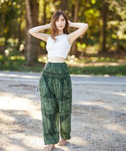 Flowy Boho Harem Yoga Pants Comfy Hippie Loungewear for Women