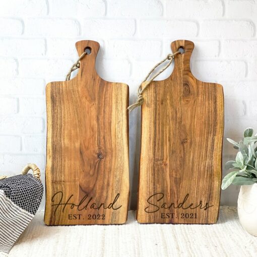 Personalized Live Edge Cutting Board The Perfect Gift for Any Occasion