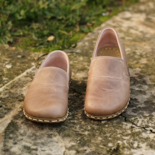 Grounding Shoes for Men Experience Barefoot Freedom with Wide Toe Box and Copper Infused Leather Sole