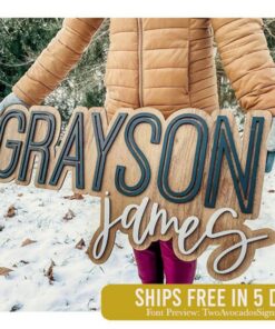 Personalized Wooden Name Sign A Cherished Keepsake for Your Little One's Nursery