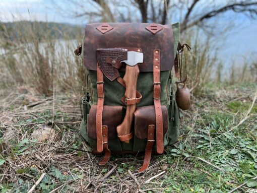 30L-80L Green Bushcraft Backpack Your Personalized Outdoor Adventure Companion
