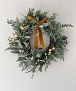 Enchanting Farmhouse Wreath Rustic Charm for Your Front Door