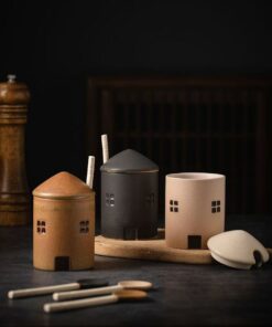 Artisan-Crafted Ceramic Condiment Jar with Spoon Elevate Your Culinary Experience