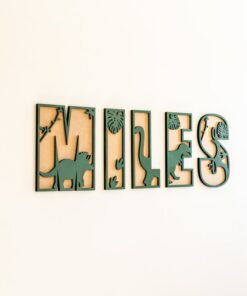 Personalized Dinosaur Name Sign A Roaring Addition to Your Child's Room