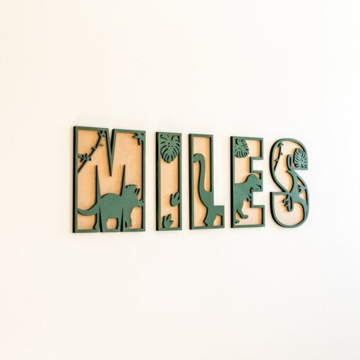 Personalized Dinosaur Name Sign A Roaring Addition to Your Child's Room